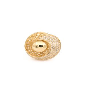 Inel Aur 14K  Galben, Zirconii