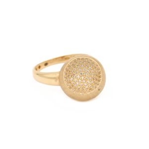 Inel Aur 14K  Galben, Zirconii