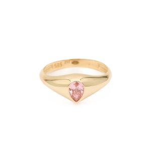 Inel Aur 14K  Galben, Zirconii