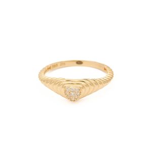 Inel Aur 14K  Galben, Zirconii