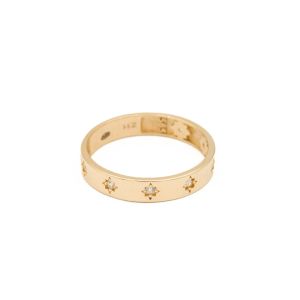 Inel Aur 14K  Galben, Zirconii