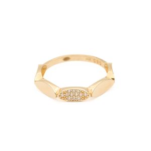 Inel Aur 14K  Galben, Zirconii