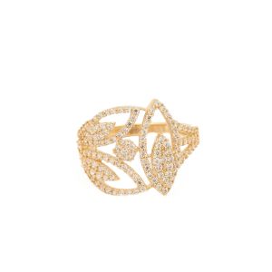 Inel Aur 14K  Galben, Zirconii