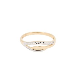 Inele aur - Inel Aur 14K galben, alb
