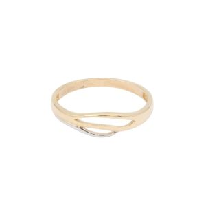 Inele aur - Inel Aur 14K galben, alb