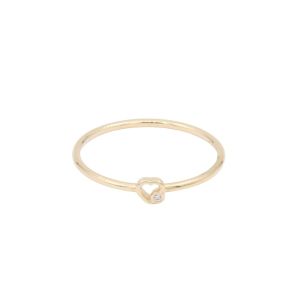 Bijuterii - Inel Aur 14K galben, inima cu zirconiu