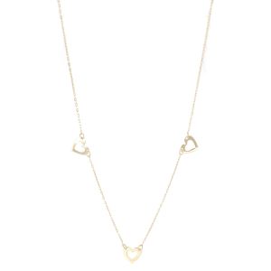 Colier Aur 14K galben inima