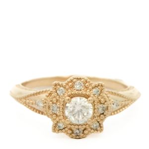 Inel cu diamante Aur 14K