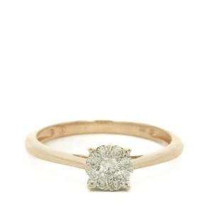 Inel cu diamante Aur 14K