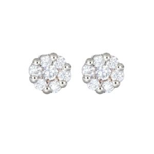 Cercei cu diamante Aur 18K