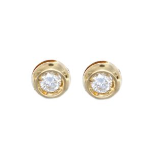 Cercei cu diamante Aur 18K