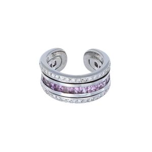 Inel cu diamante si safire Aur 18K