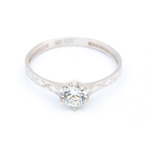 Inel Aur 14K Alb