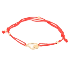 Bratara snur Aur 14K Galben Inima Snur