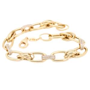 Bratara Aur 14K Galben  Zirconii