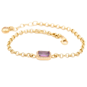 Bratara Aur 14K Galben  Zirconii