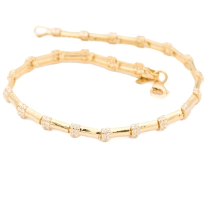 Bratara Aur 14K Galben  Zirconii