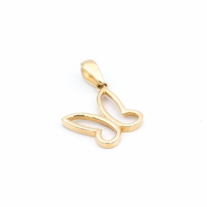 Pandantiv Aur 14K Galben Fluture Zirconii