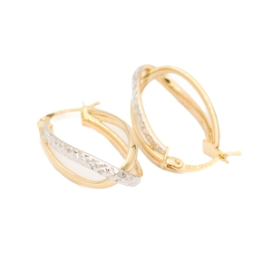 Cercei Aur 14K Galben,Alb