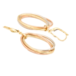 Cercei Aur 14K Galben,Alb,Roz