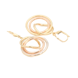 Cercei Aur 14K Galben,Alb,Roz