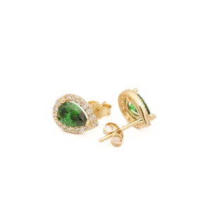 Cercei Aur 14K  Galben. Zirconii