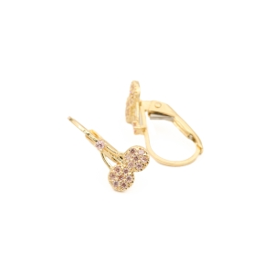 Cercei copii Aur 14K Galben, Zirconii