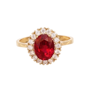 Inel Aur 14K cu zirconii