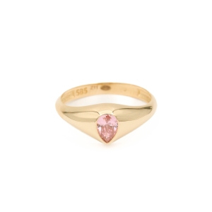 Inel Aur 14K  Galben, Zirconii