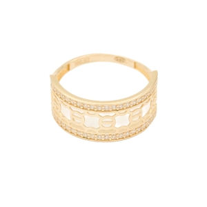 Inel Aur 14K Galben Zirconii