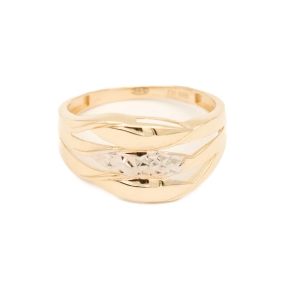 Inel Aur 14K Galben,Alb 