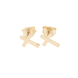 Cercei Aur 14K galben, cruce