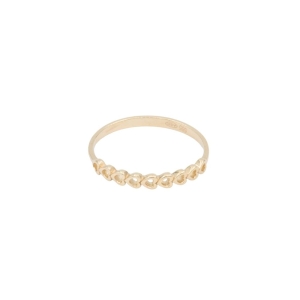 Inel Aur 14K galben inimioare