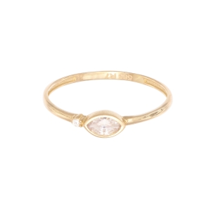 Inel Aur 14K galben cu zirconii