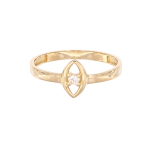 Inel Aur 14K galben cu zirconii