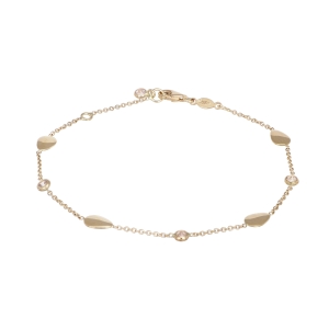 Bratara Aur 14K galben cu zirconii