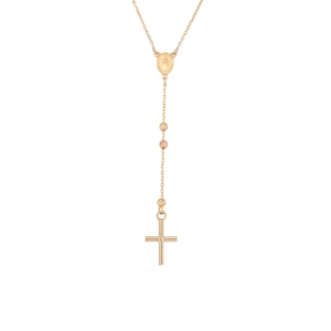 Colier Aur 14K galben, roz, matanii