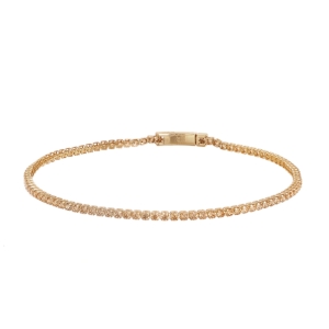 Bratara Aur 14K galben tennis cu zirconii