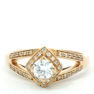 Inel cu diamante Aur  18K