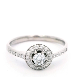 Inel cu diamante Aur  18K