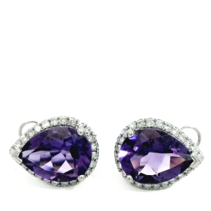 Cercei cu diamante Aur 14K