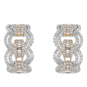 Cercei cu diamante Aur 14K
