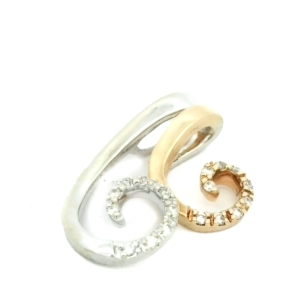 Pandantiv cu diamante Aur 18K