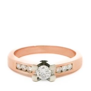 Inel cu diamante Aur 14K