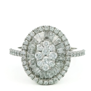 Inel cu diamante Aur 18K