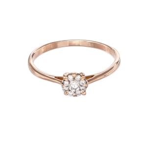 Inel cu diamante Aur 18K