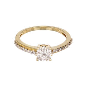 Inel cu diamante Aur 18K