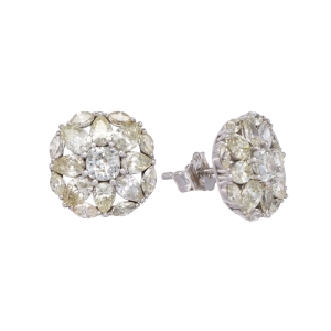 Cercei cu diamante Aur 14K