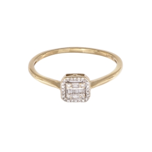 Inel cu diamante Aur 14K