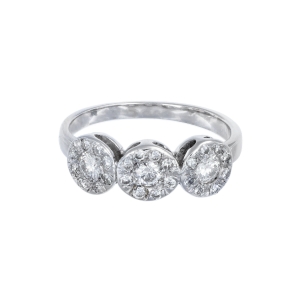 Inel cu diamante Aur 18K